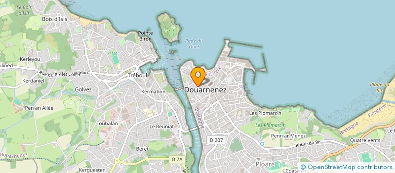 localisation de l'entreprise MONSIEUR ALAIN CROZON à DOUARNENEZ