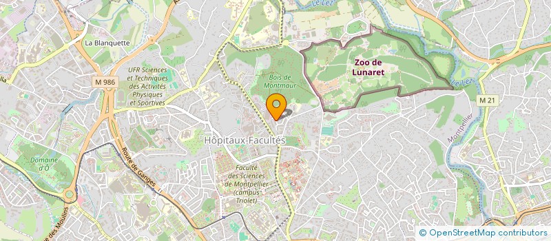 localisation de l'entreprise MONSIEUR ALAIN CUBERES  MONTPELLIER