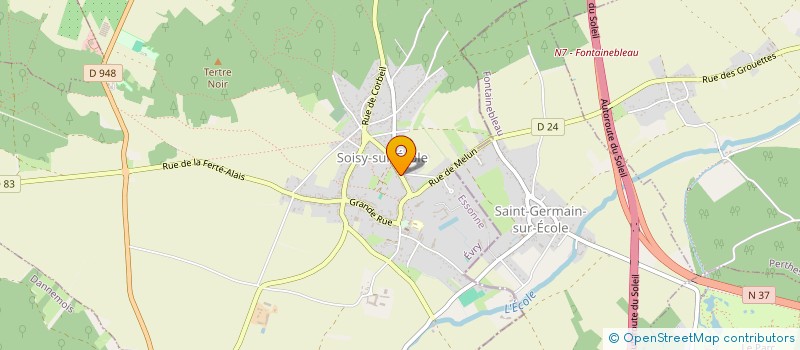 localisation de l'entreprise MONSIEUR ALAIN CUISSETTE  SOISY-SUR-ECOLE