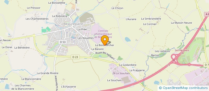 localisation de l'entreprise MONSIEUR ALAIN CUNAUD  MESNARD-LA-BAROTIERE