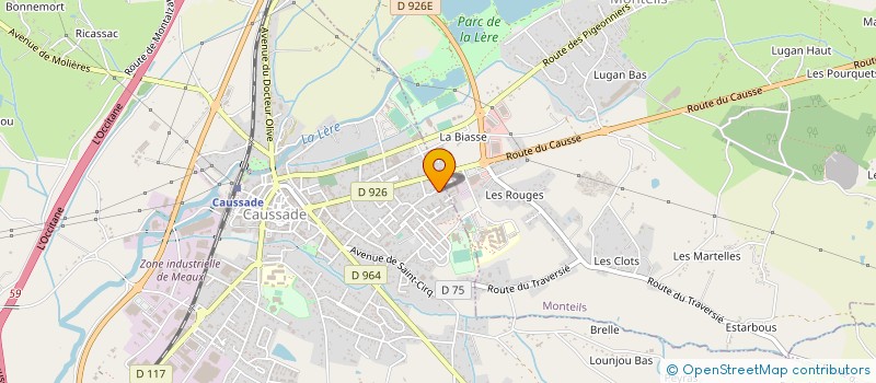 localisation de l'entreprise MONSIEUR ALAIN CUQUEL  CAUSSADE