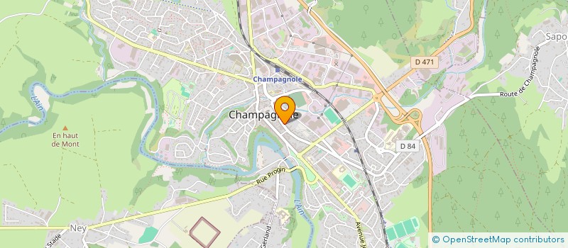 localisation de l'entreprise MONSIEUR ALAIN CUSENIER à CHAMPAGNOLE