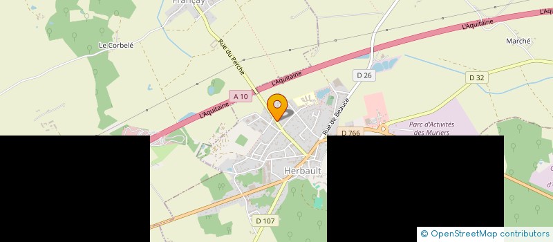 localisation de l'entreprise MONSIEUR ALAIN CUVIER  HERBAULT