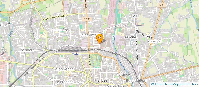 localisation de l'entreprise MONSIEUR ALAIN CZEKAJEWSKI  TARBES