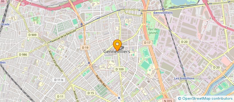 localisation de l'entreprise MONSIEUR ALAIN CZUCHANSKI à GENNEVILLIERS