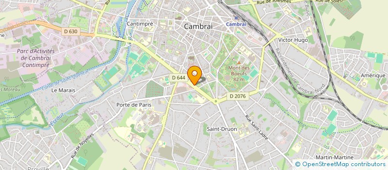 localisation de l'entreprise MONSIEUR ALAIN D'HOOGE  CAMBRAI