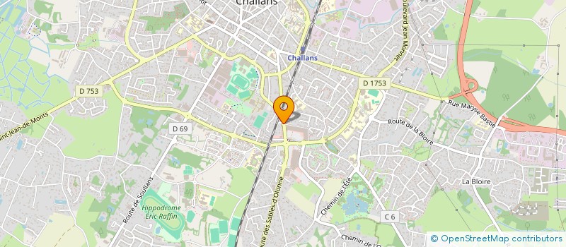 localisation de l'entreprise MONSIEUR ALAIN DABRETEAU à CHALLANS