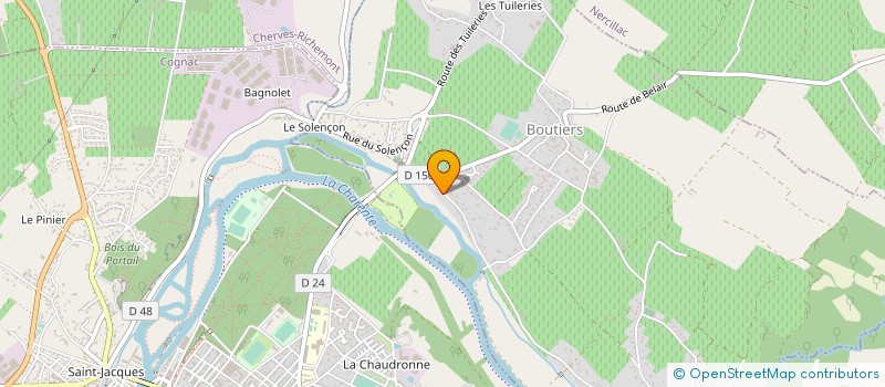 localisation de l'entreprise MONSIEUR ALAIN DAEMS à BOUTIERS-SAINT-TROJAN