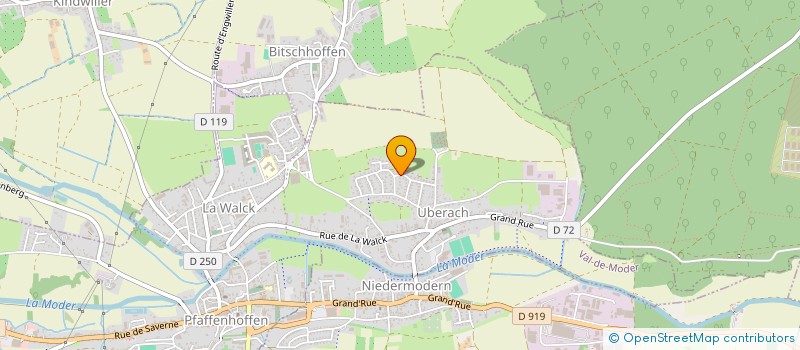 localisation de l'entreprise MONSIEUR ALAIN DAENTZER  VAL-DE-MODER