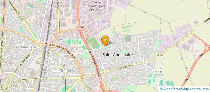 localisation de l'entreprise MONSIEUR ALAIN DAI  SAINT-APOLLINAIRE