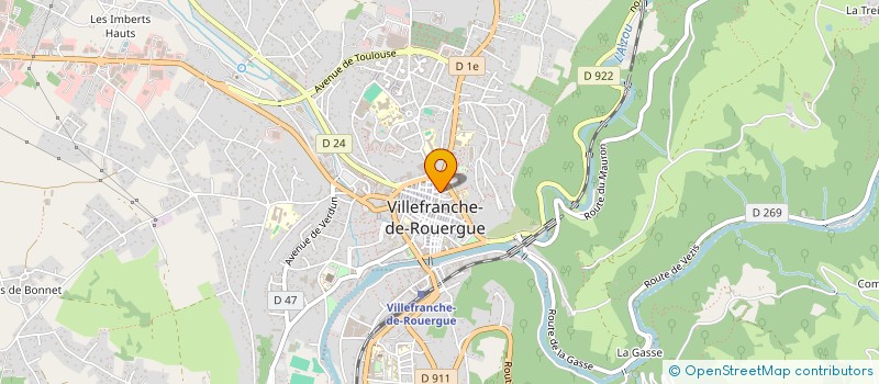 localisation de l'entreprise MONSIEUR ALAIN DALAS  VILLEFRANCHE-DE-ROUERGUE