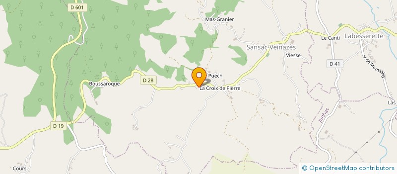 localisation de l'entreprise MONSIEUR ALAIN DALAT à SANSAC-VEINAZES