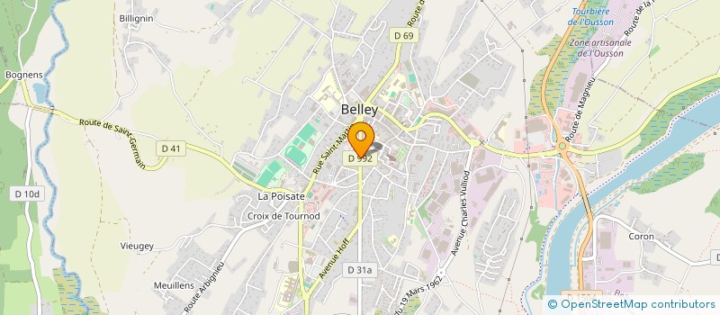 localisation de l'entreprise MONSIEUR ALAIN DALY  BELLEY