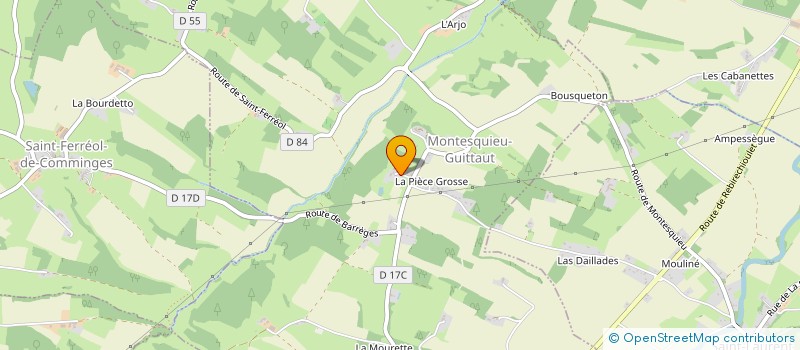 localisation de l'entreprise MONSIEUR ALAIN DANDRE  MONTESQUIEU-GUITTAUT