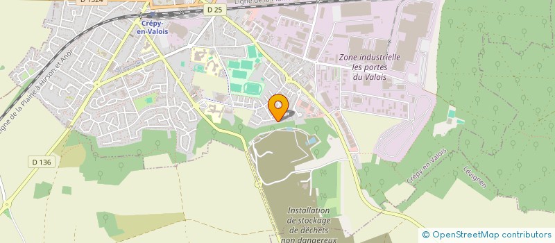 localisation de l'entreprise MONSIEUR ALAIN DANIEAU  CREPY-EN-VALOIS