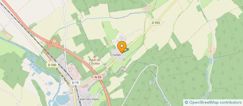 localisation de l'entreprise MONSIEUR ALAIN DANIEL MAIRE  MERVILLER