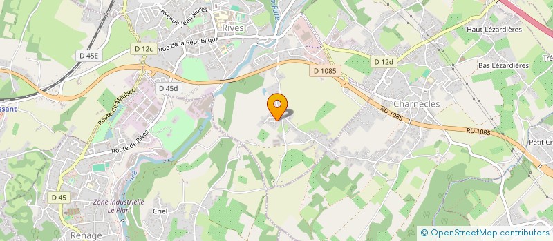 localisation de l'entreprise MONSIEUR ALAIN DANIEL MATHIS  RIVES