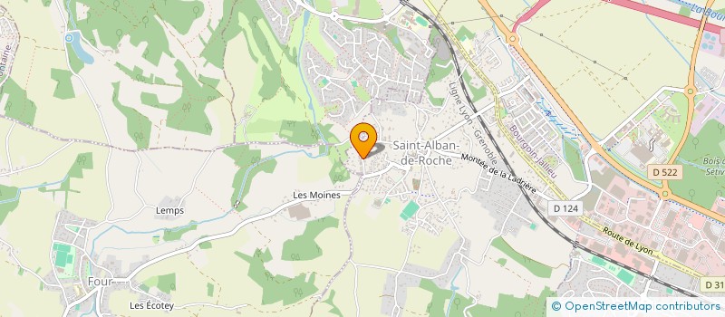 localisation de l'entreprise MONSIEUR ALAIN DAPRINI  SAINT-ALBAN-DE-ROCHE