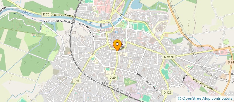 localisation de l'entreprise MONSIEUR ALAIN DARC  DAX