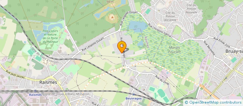 localisation de l'entreprise MONSIEUR ALAIN DARGENT  RAISMES