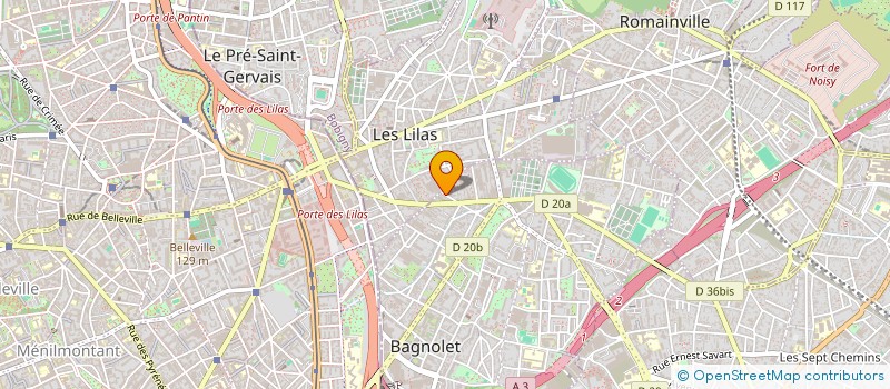 localisation de l'entreprise MONSIEUR ALAIN DARON  BAGNOLET