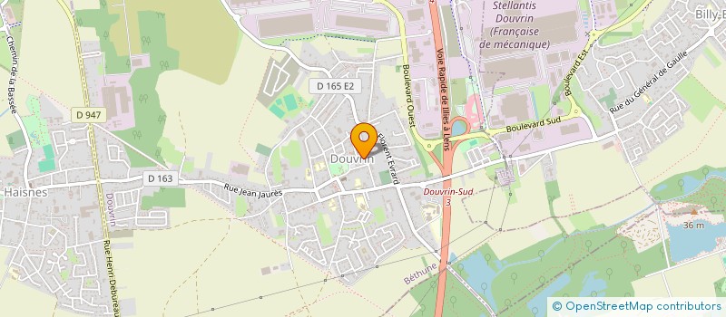 localisation de l'entreprise MONSIEUR ALAIN DARRAS  DOUVRIN