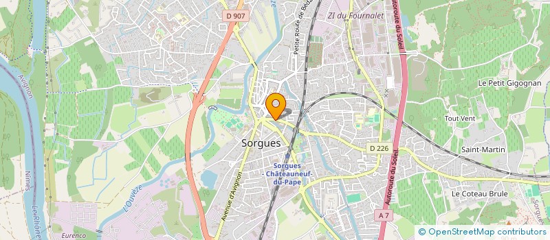 localisation de l'entreprise MONSIEUR ALAIN DARRE à SORGUES