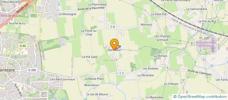 localisation de l'entreprise MONSIEUR ALAIN DARRE à CESSON-SEVIGNE