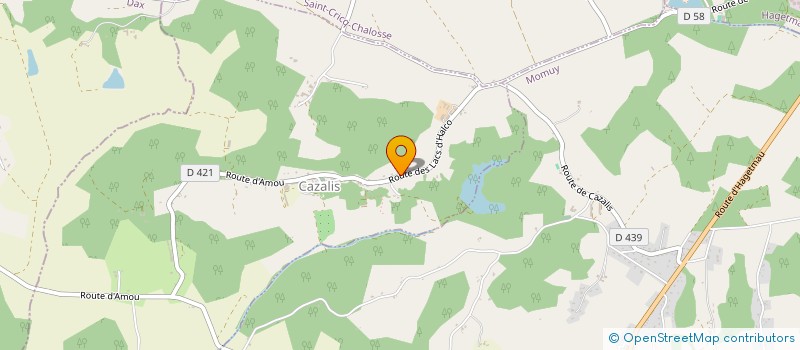 localisation de l'entreprise MONSIEUR ALAIN DAUDIGNON  HAGETMAU