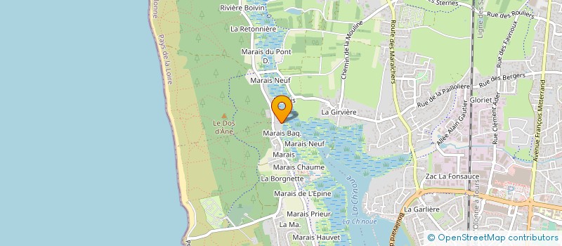 localisation de l'entreprise MONSIEUR ALAIN DAVID à LES SABLES D'OLONNE