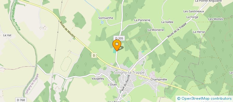 localisation de l'entreprise MONSIEUR ALAIN DAWIEC à SOLIGNY LA TRAPPE