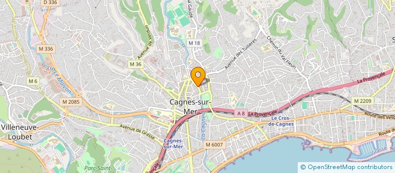 localisation de l'entreprise MONSIEUR ALAIN DE GIOVANNI à CAGNES-SUR-MER