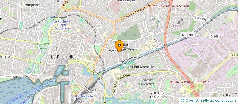 localisation de l'entreprise MONSIEUR ALAIN DE LANDES DE SAINT PALAIS D'AUSSAC  LA ROCHELLE