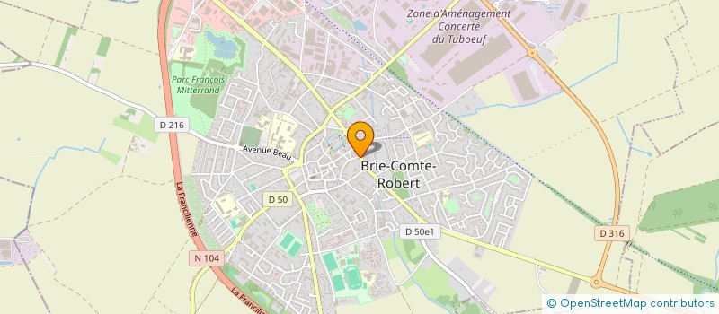 localisation de l'entreprise MONSIEUR ALAIN DE LESTRANGE  BRIE-COMTE-ROBERT