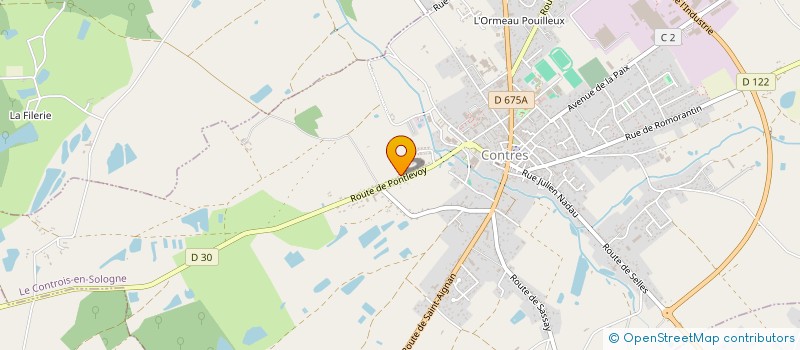 localisation de l'entreprise MONSIEUR ALAIN DE MAISTRE  LE CONTROIS-EN-SOLOGNE