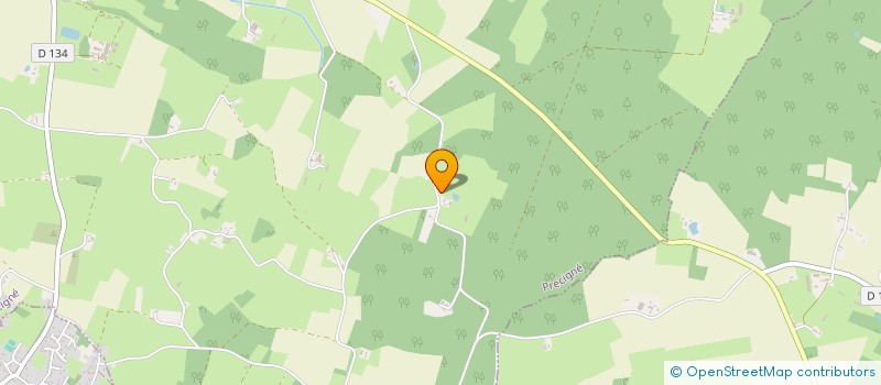 localisation de l'entreprise MONSIEUR ALAIN DE ROUGE  PRECIGNE