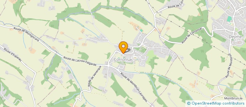 localisation de l'entreprise MONSIEUR ALAIN DE SA PINHEIRO  CORRONSAC