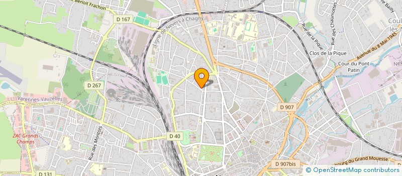 localisation de l'entreprise MONSIEUR ALAIN DE VILLAINES à NEVERS