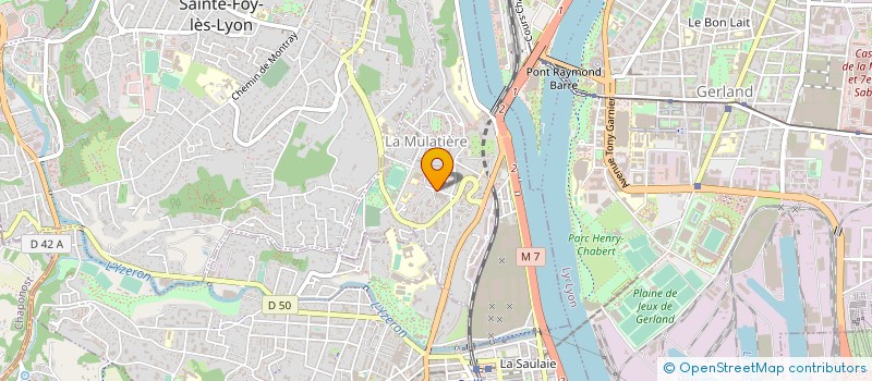 localisation de l'entreprise MONSIEUR ALAIN DEBIEN  LA MULATIERE