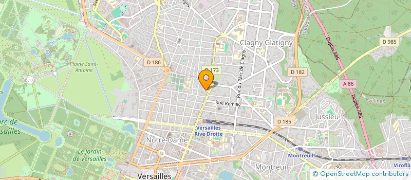 localisation de l'entreprise MONSIEUR ALAIN DEBLOCK à VERSAILLES