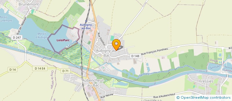 localisation de l'entreprise MONSIEUR ALAIN DEBRABANT à AUBIGNY-AU-BAC