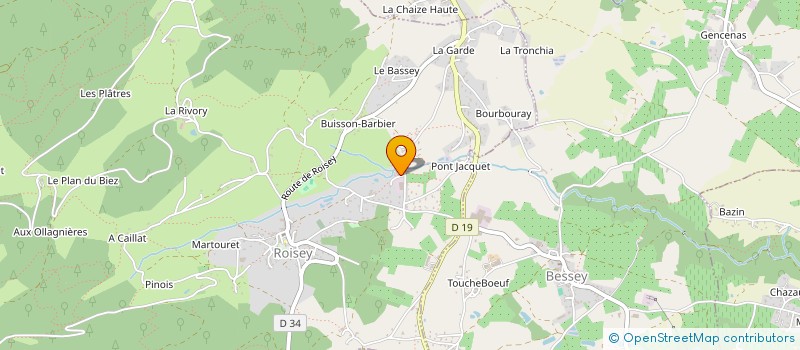 localisation de l'entreprise MONSIEUR ALAIN DECANAUD  ROISEY