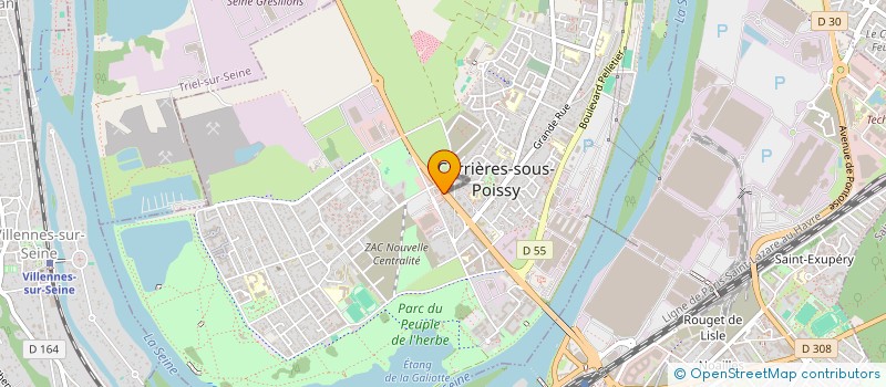 localisation de l'entreprise MONSIEUR ALAIN DECOMBE à CARRIERES-SOUS-POISSY