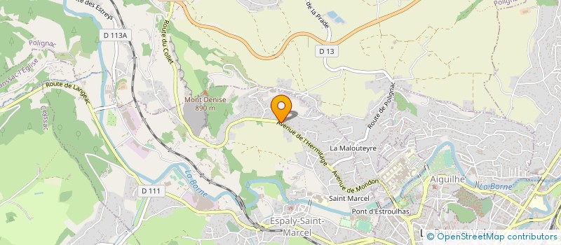 localisation de l'entreprise MONSIEUR ALAIN DEFAY  ESPALY-SAINT-MARCEL