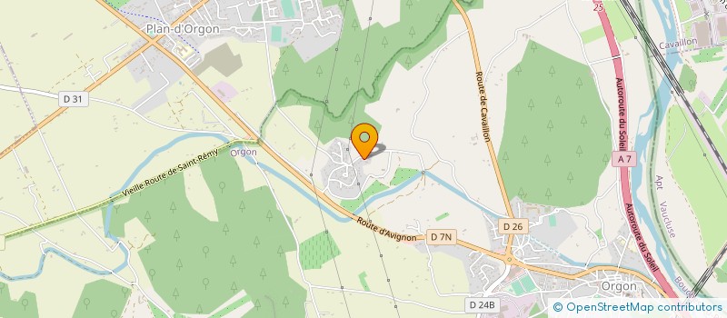 localisation de l'entreprise MONSIEUR ALAIN DEGLI INNOCENTI  ORGON