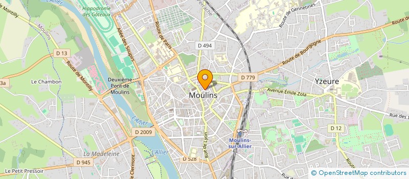 localisation de l'entreprise MONSIEUR ALAIN DEGUELLE à MOULINS
