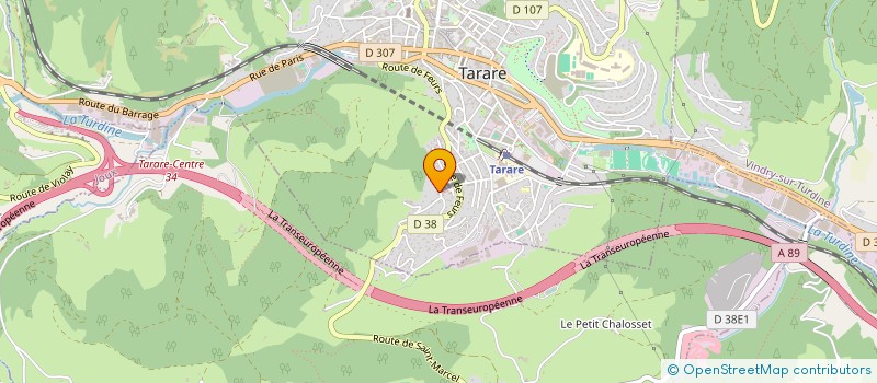 localisation de l'entreprise MONSIEUR ALAIN DEHAY  TARARE