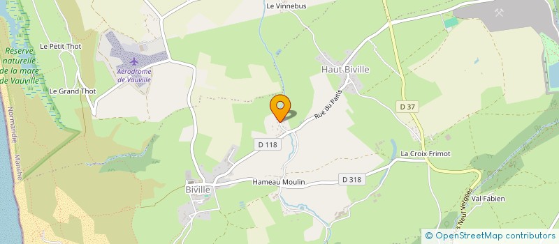 localisation de l'entreprise MONSIEUR ALAIN DELACOUR  LA HAGUE