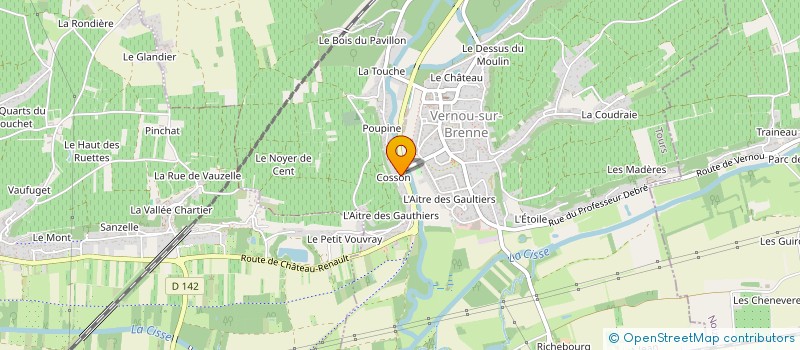 localisation de l'entreprise MONSIEUR ALAIN DELALEU à VERNOU-SUR-BRENNE