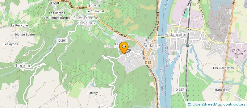 localisation de l'entreprise MONSIEUR ALAIN DELALEUF  ANDANCE